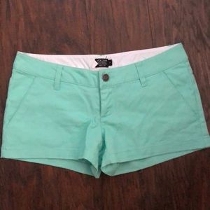 Turquoise Volcom shorts